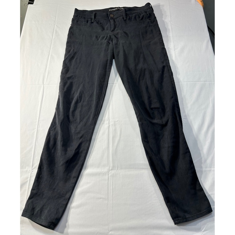 Express Jeans Stella Low Rise Extreme Stretch Legging Black Size 8R